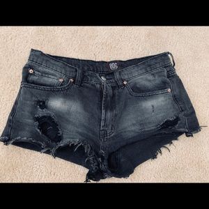 BDG mid-rise denim short - Black
